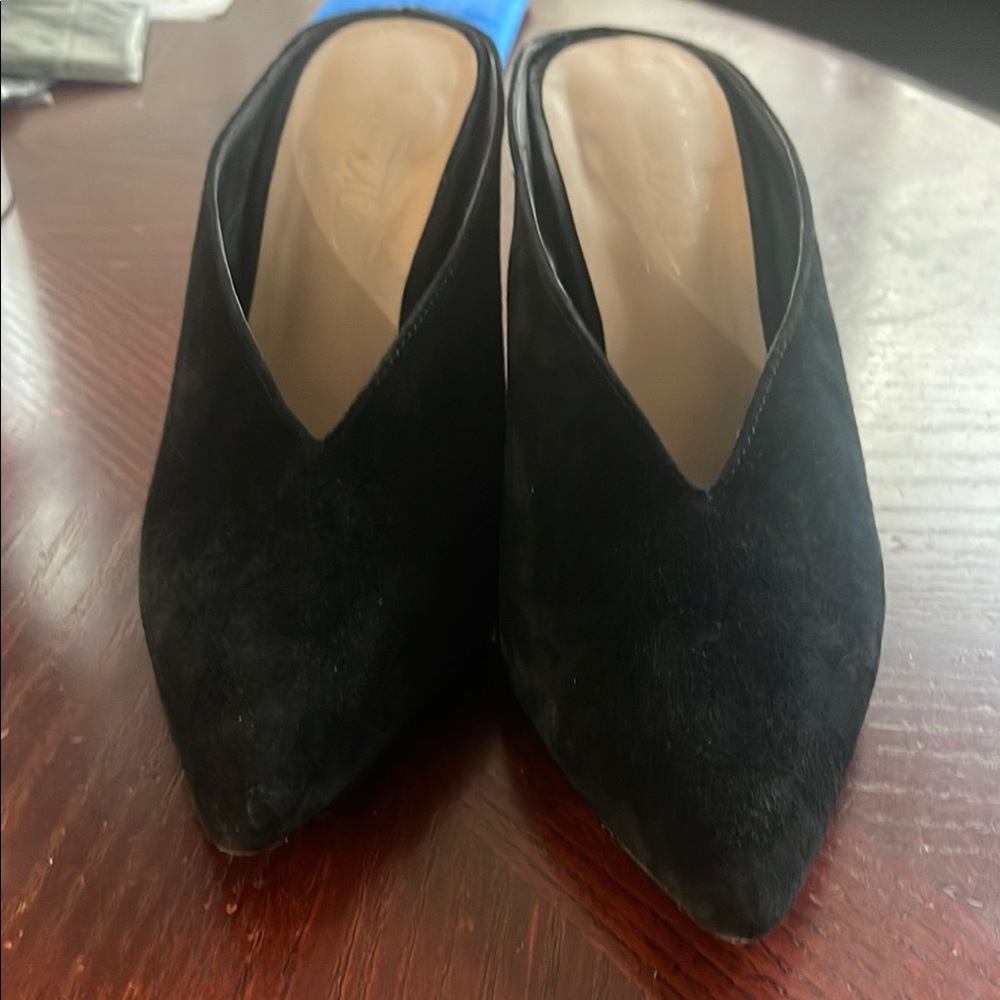 Nanette Lepore Pointed Toe Black Mules